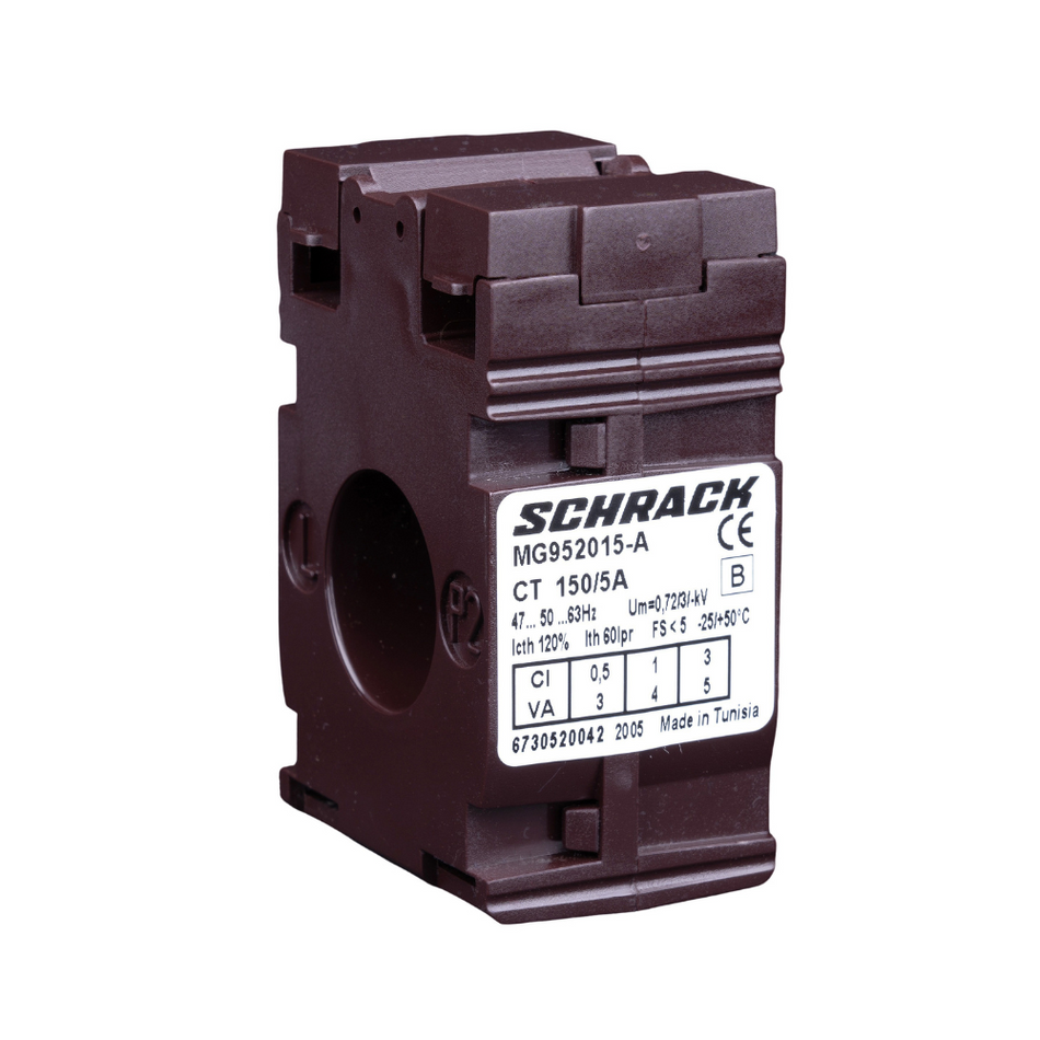 Transformator de curent 150/5A, D21mm, clasa 0.5, SCHRACK MG952015-A