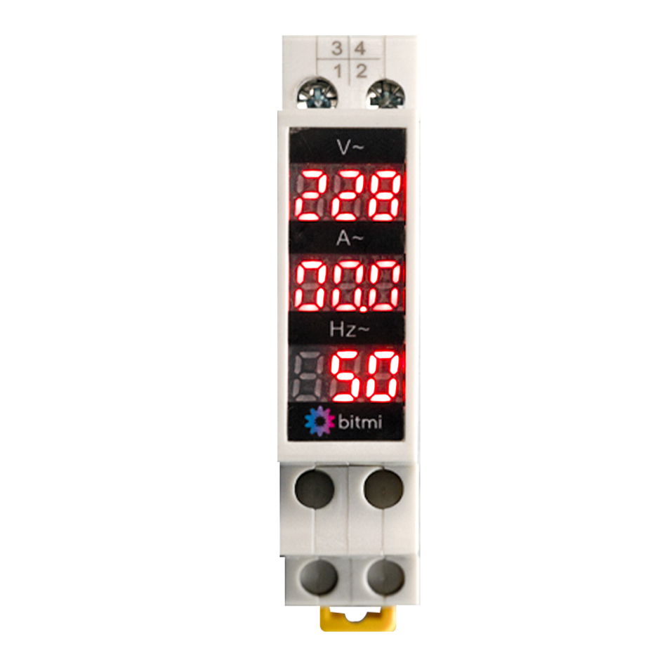 Voltmetru digital monofazic 80V-500V AC, Bitmi 11860